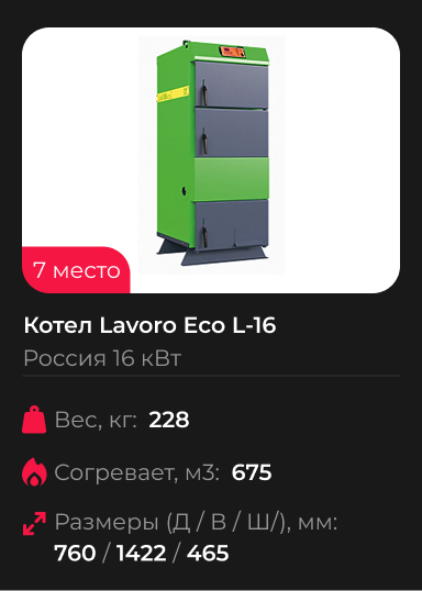 Котел Lavoro Eco L-16 Лаворо
