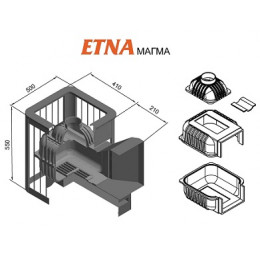 "Эффективная банная печь ETNA 18 (ДТ-4С) для истинных ценителей парения"