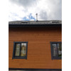 Дымоход нержавейка  1мм, диаметр 115 мм сэндвич верхний выход через крышу  5 метров